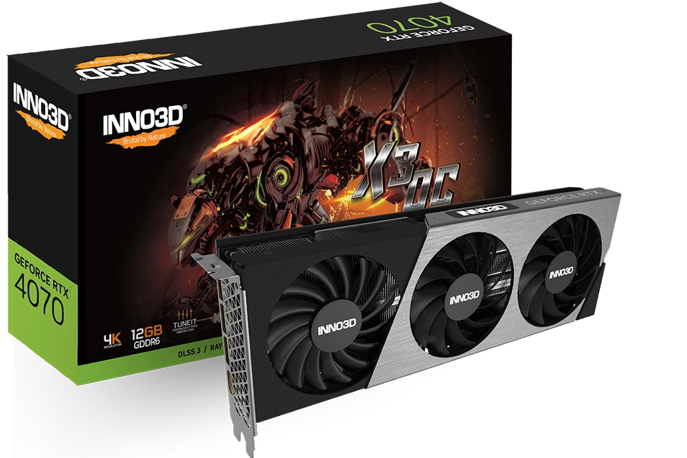 INNO3D GeForce RTX 4070 GDDR6 X3 OC